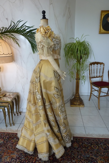 42 antique evening gown Duval Eagan 1889