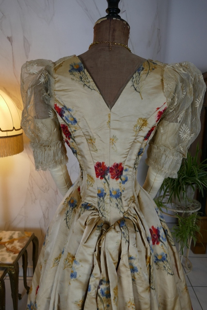 17 antique LEROUX Ball gown 1890