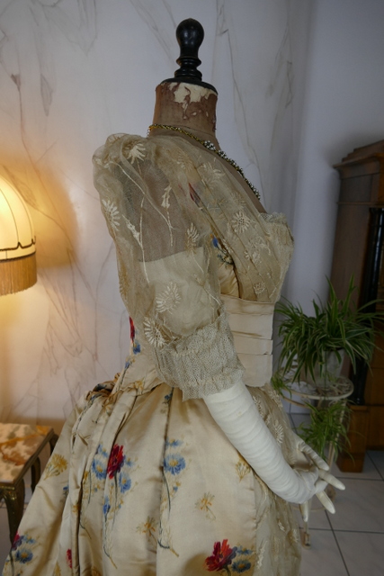21 antique LEROUX Ball gown 1890