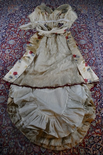 36 antique LEROUX Ball gown 1890