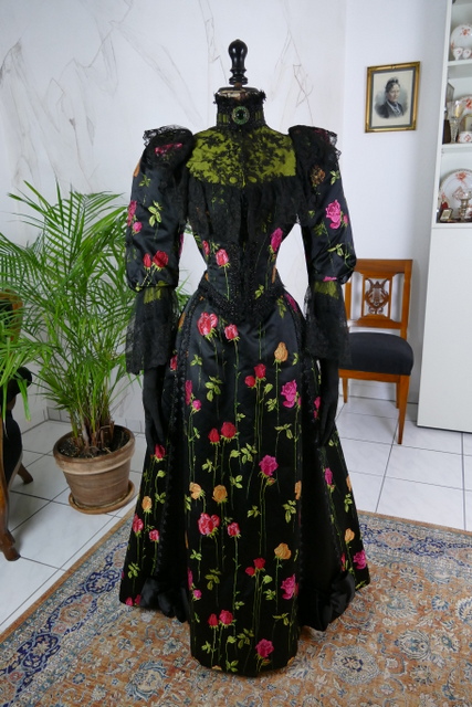 antique dinner dress 1892