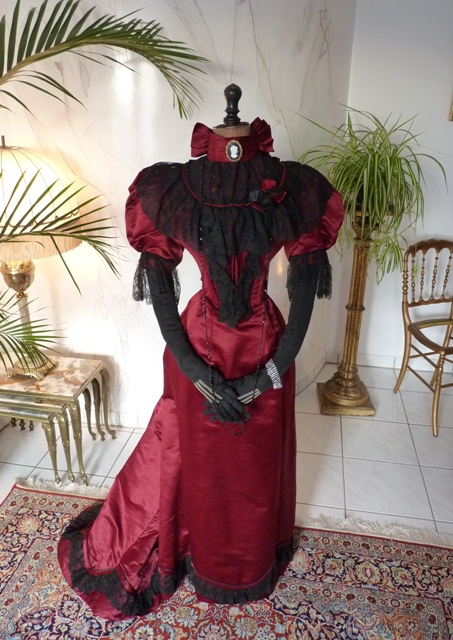 2 antique evening gown