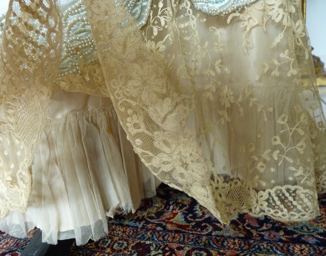 14 antique evening gown Worth 1894