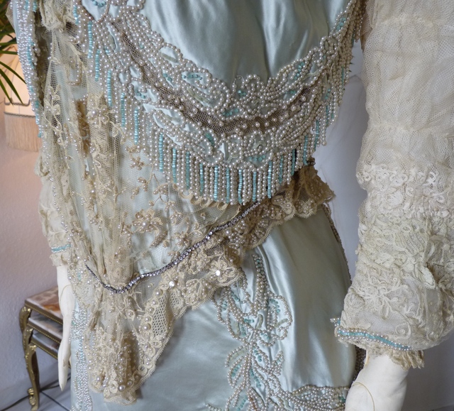 4 antique evening gown Worth 1894