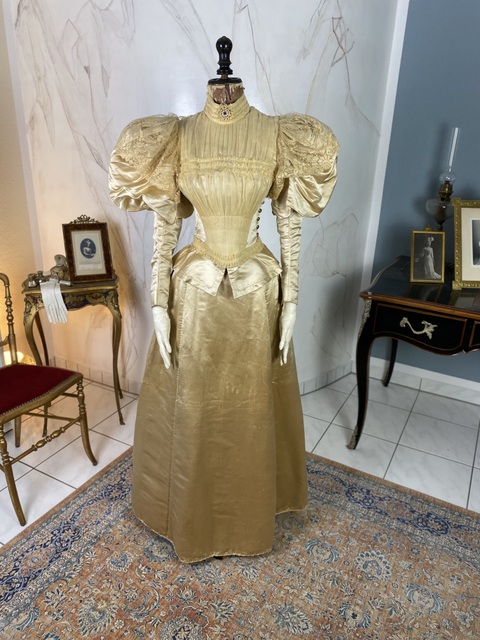 2 antique dinner dress 1895
