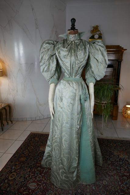 2 antique reception gown 1895