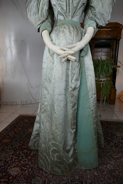 6 antique reception gown 1895