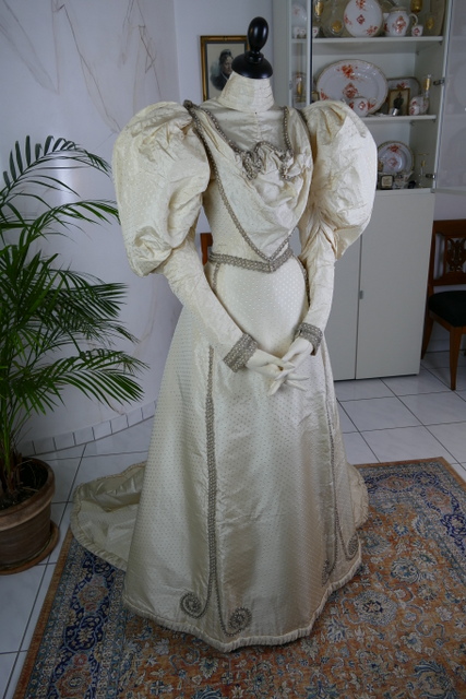 3 antique wedding dress 1895