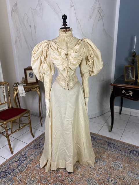 2 antique wedding dress 1895