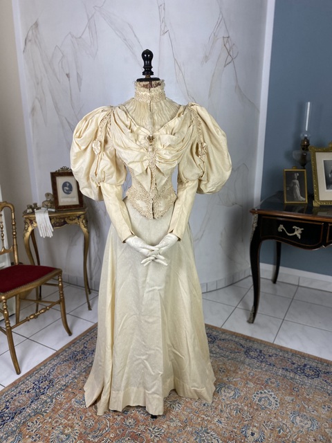 antique wedding dress 1895