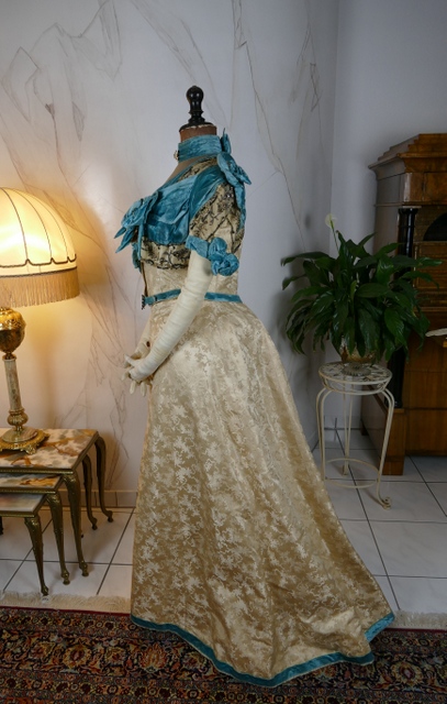 17 antique evening gown 1895