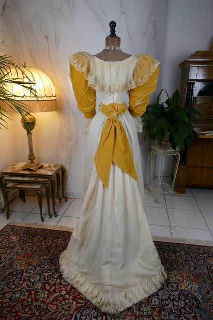 24 antique evening dress 1895