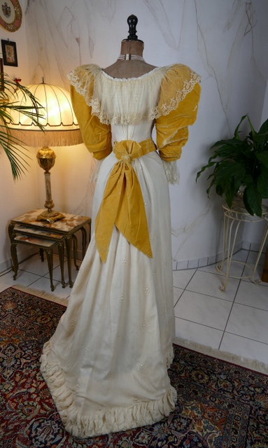 25 antique evening dress 1895