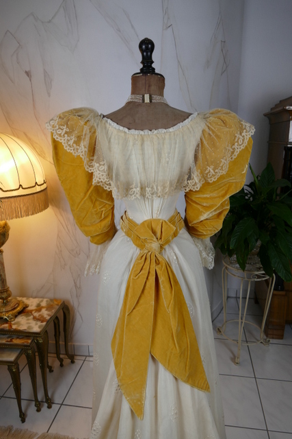 28 antique evening dress 1895