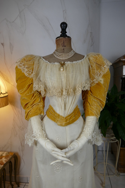 7 antique evening dress 1895