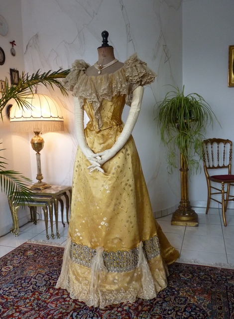 2 antique ball gown 1895