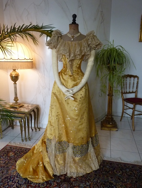 antique ball gown 1895