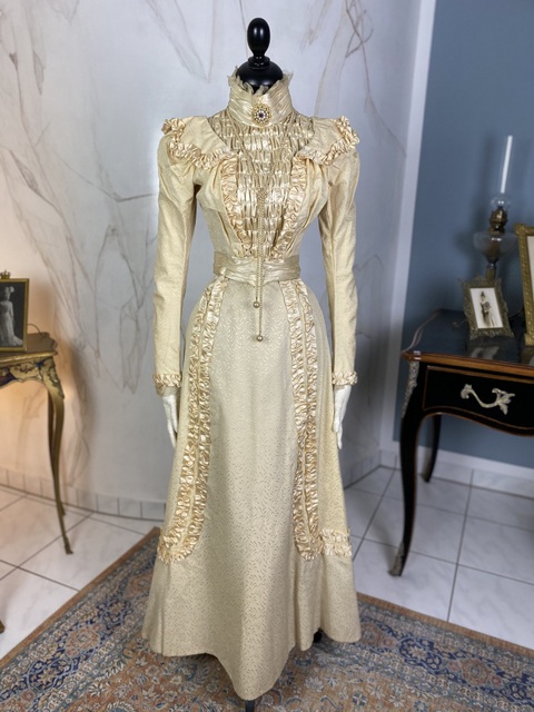 17 antique child bride wedding dress 1890s