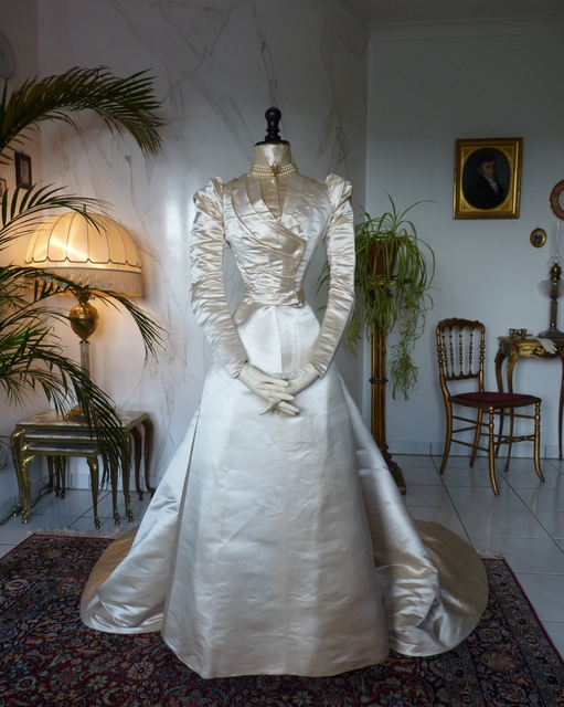 2 antique ROUFF Wedding Dress 1896