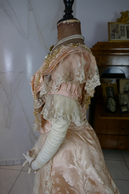 23 antique ball gown Biarritz 1898