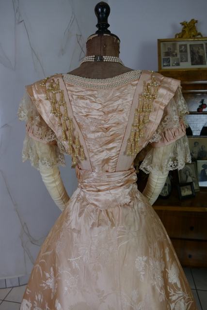 27 antique ball gown Biarritz 1898