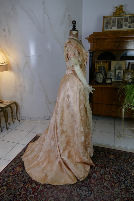 33 antique ball gown Biarritz 1898
