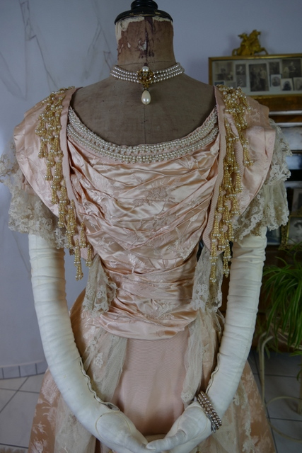 5 antique ball gown Biarritz 1898