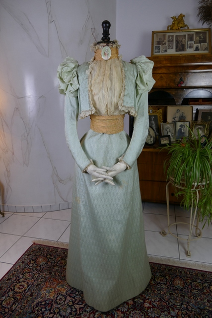 antique promenade gown Marie Robel 1898