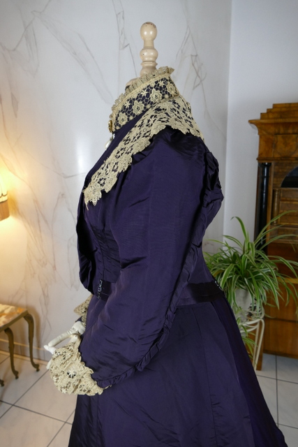 12 antique Madame Percy Visiting gown 1898