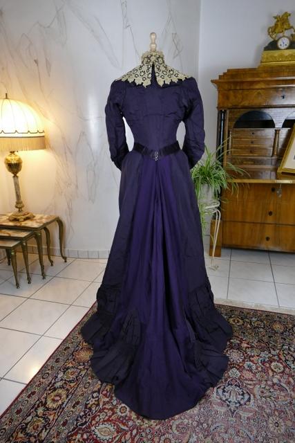 14 antique Madame Percy Visiting gown 1898