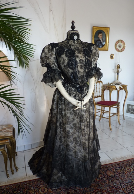 antique reception gown 1898