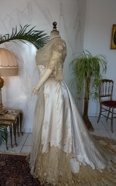24 antique evening dress WORTH 1898