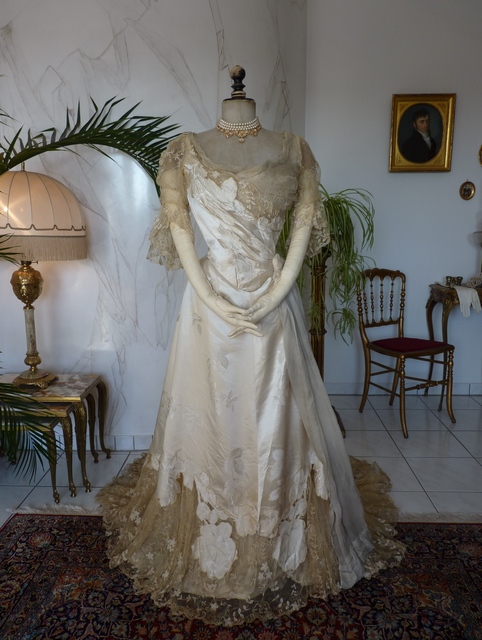 2 antique evening dress WORTH 1898