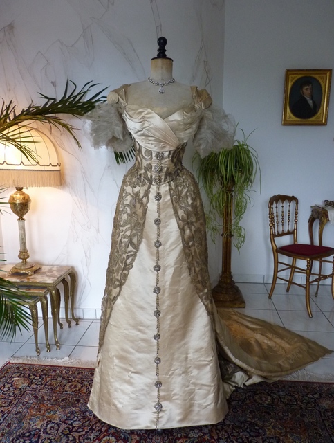 18 WORTH evening dress 1898