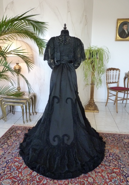 42a antique Worth evening dress 1898