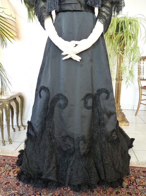 5 antique Worth evening dress 1898