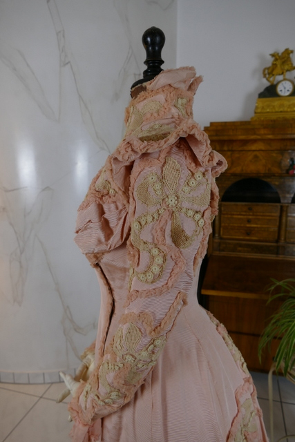 20 antique Rousset Paris society dress 1899
