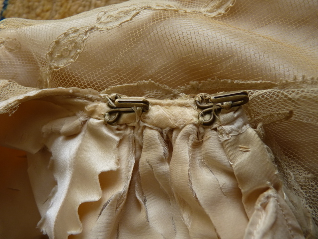 114 antique evening gown JEANNE HALLE 1899