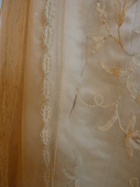 116 antique evening gown JEANNE HALLE 1899