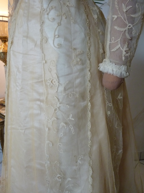 14 antique evening gown JEANNE HALLE 1899