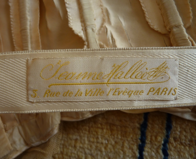 1 antique evening gown JEANNE HALLE 1899