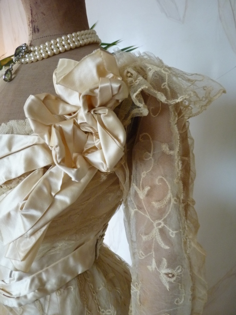 5 antique evening gown JEANNE HALLE 1899