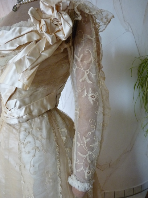 6 antique evening gown JEANNE HALLE 1899