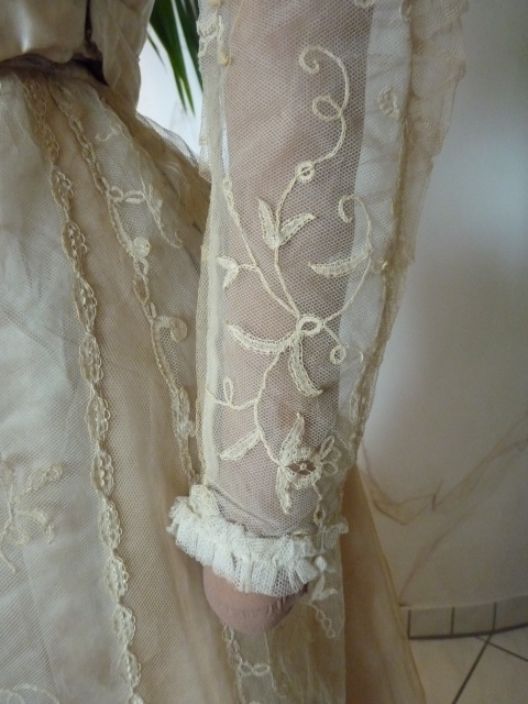 7 antique evening gown JEANNE HALLE 1899