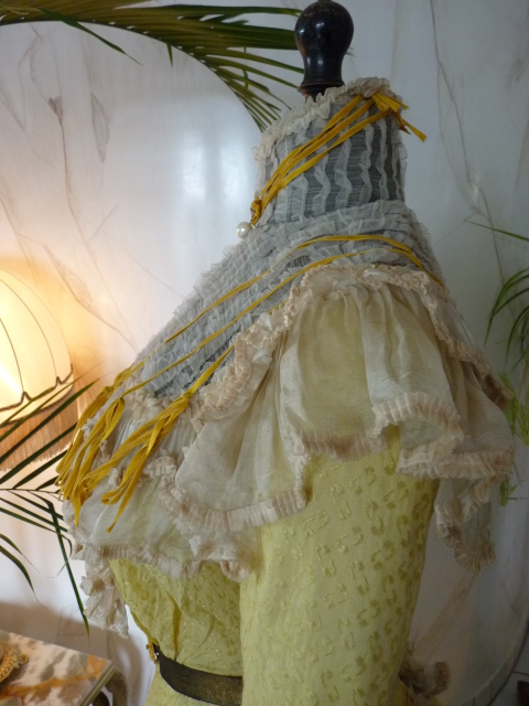 antikes Kleid, Kleid 1899, antikes Promenaden-Kleid, antikes Empfangskleid, Empfangskleid 1899, viktorianisches Kleid, Mode 1899, Mode 1900