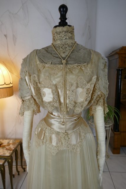 3 antique ball gown 1900