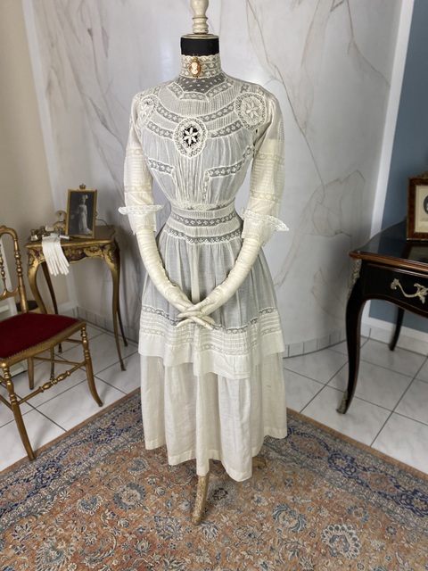 2 antique tea dress 1900
