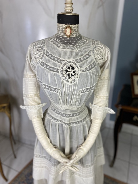 3 antique tea dress 1900