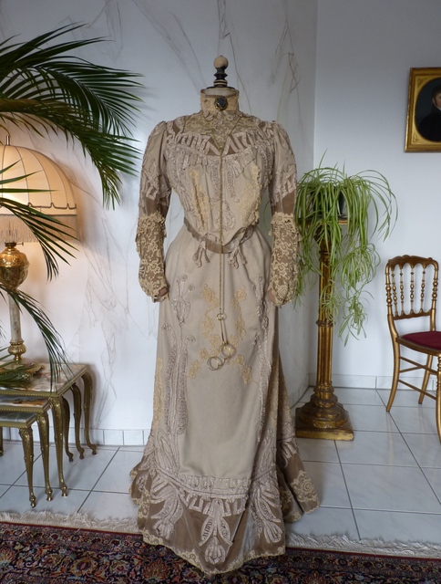 2a antikes Jugendstilkleid 1901