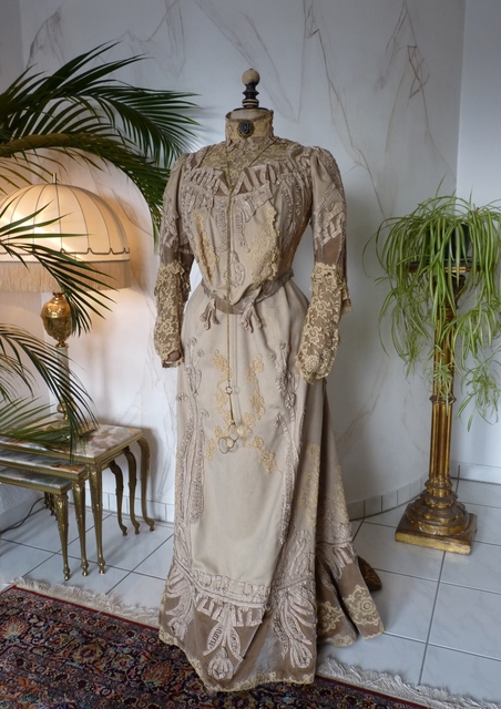 antikes Jugendstilkleid 1901